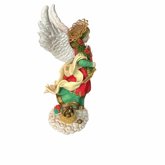 Vintage Angels Beside Me 2002 Rebecca Yuletide Joy Guardian Angel Figurine - Picture 8 of 14